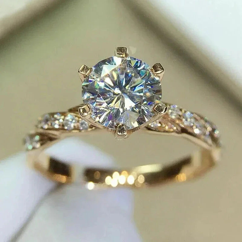 Eternity Wedding Band Ring for Women by Huitan