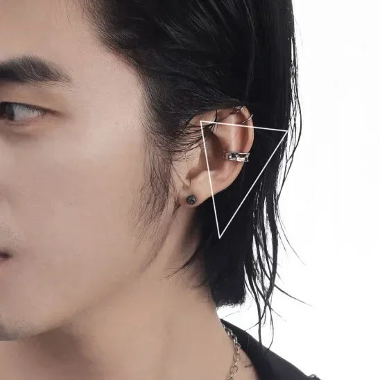 Stainless Steel Clip Earrings for Men and Women Trendy Jewelry