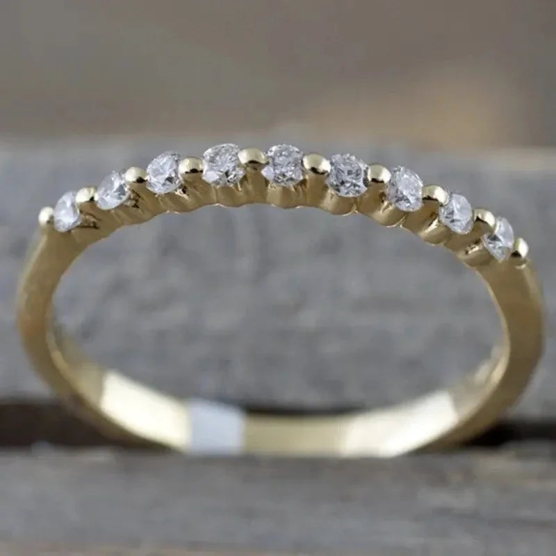 Eternity Wedding Band Ring for Women by Huitan