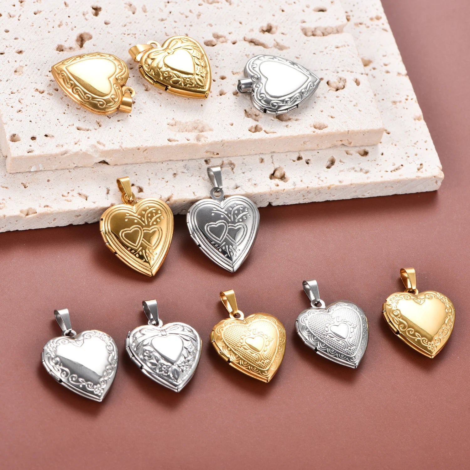 Love Heart Stainless Steel Pendant Necklace by HODARL