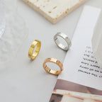 Stainless Steel Cross Ring with Zircon Love for Couples