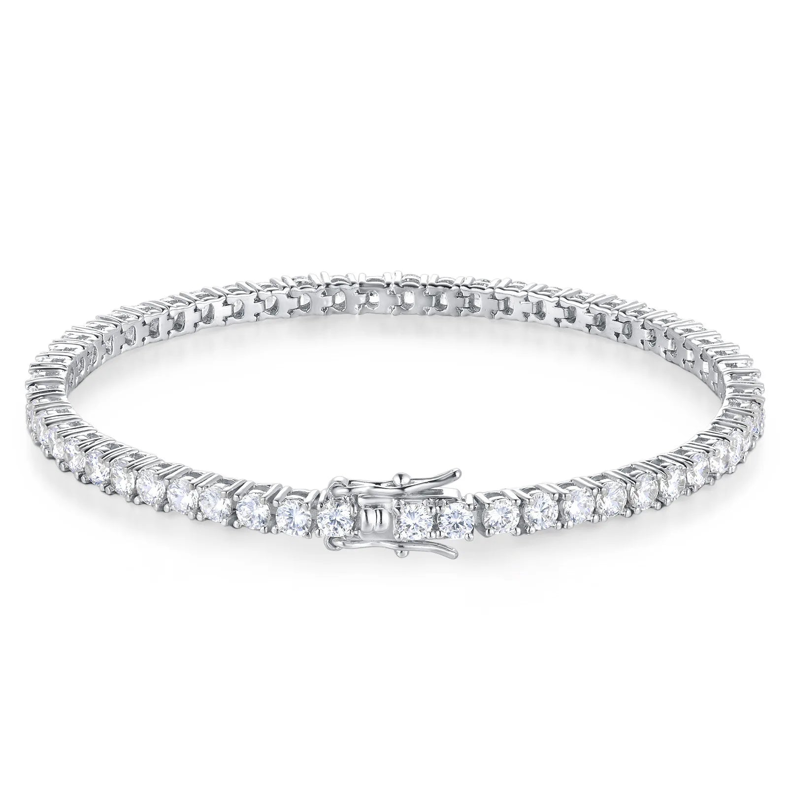 Moissanite Tennis Bracelet 925 Sterling Silver Classic Jewelry