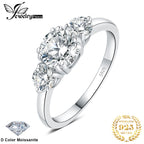 Moissanite D Color 1.4ct JewelryPalace 3 Stone Engagement Ring