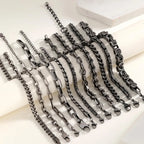 Byzantine Stainless Steel Grey Chain Bracelet for Men