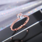 Eternity Wedding Band Ring for Women by Huitan