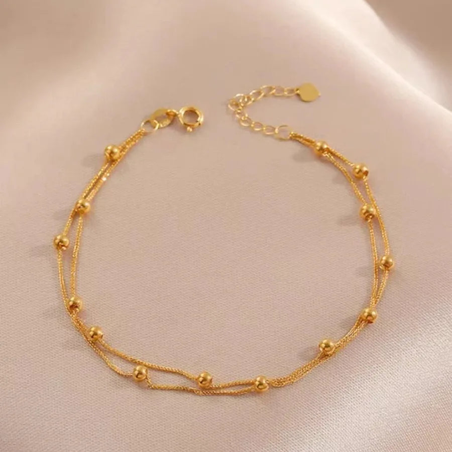 18k Gold Bracelet for Women - Starry Sky Chain Jewelry