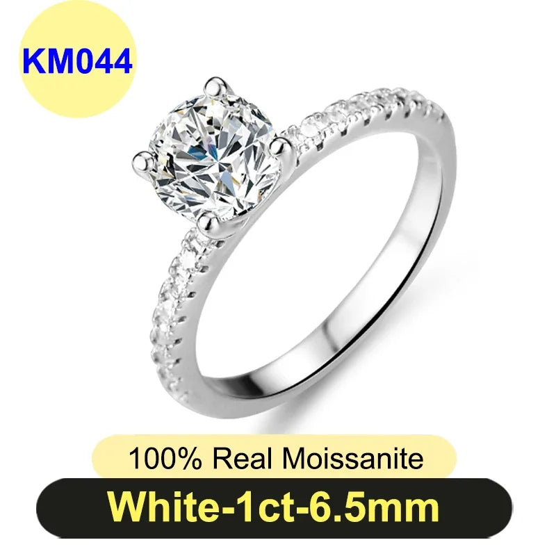 Moissanite Diamond Ring for Women in 925 Silver - PureNew