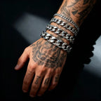 Stainless Steel Cuban Chain Bracelet for Men by HNSP