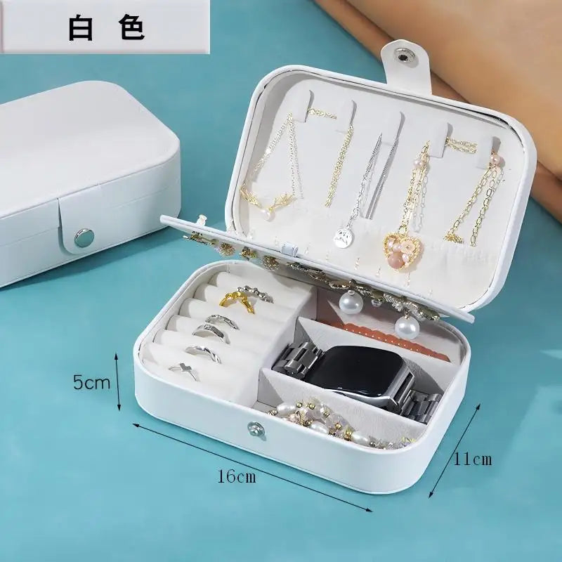 Leather Jewelry Box Organizer