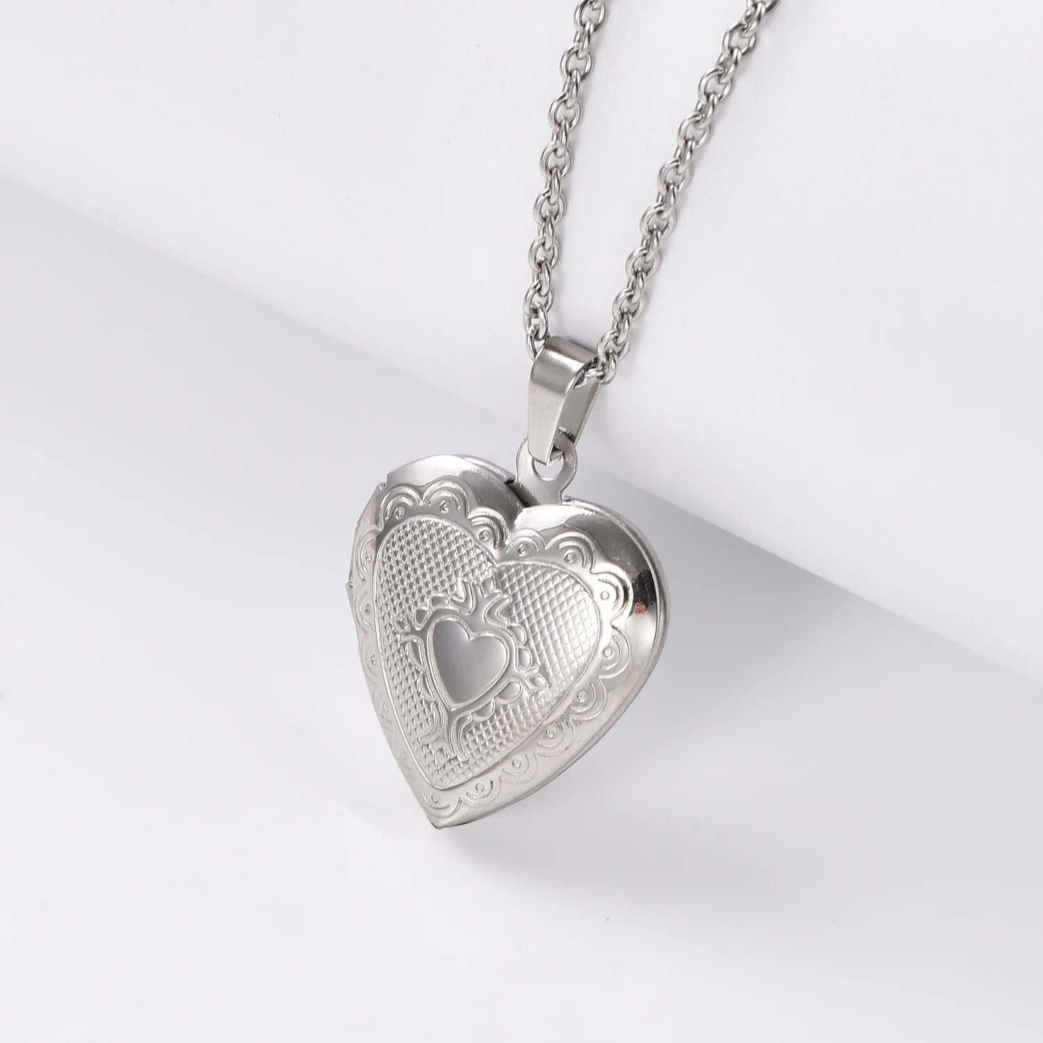 Love Heart Stainless Steel Pendant Necklace by HODARL