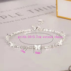 Sterling Silver Butterfly Bracelet by Ventfille for Girls