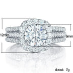 Cubic Zirconia Women Rings Luxury Engagement Wedding Bands