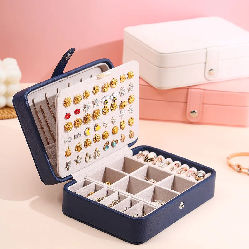 Leather Jewelry Box Organizer