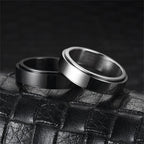 Anxiety Fidget Spinner Stainless Steel Ring for Stress Relief