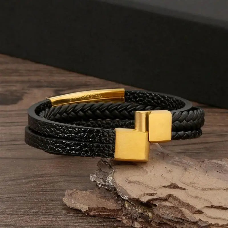 Leather Multi-layer Charm Bracelet for Women