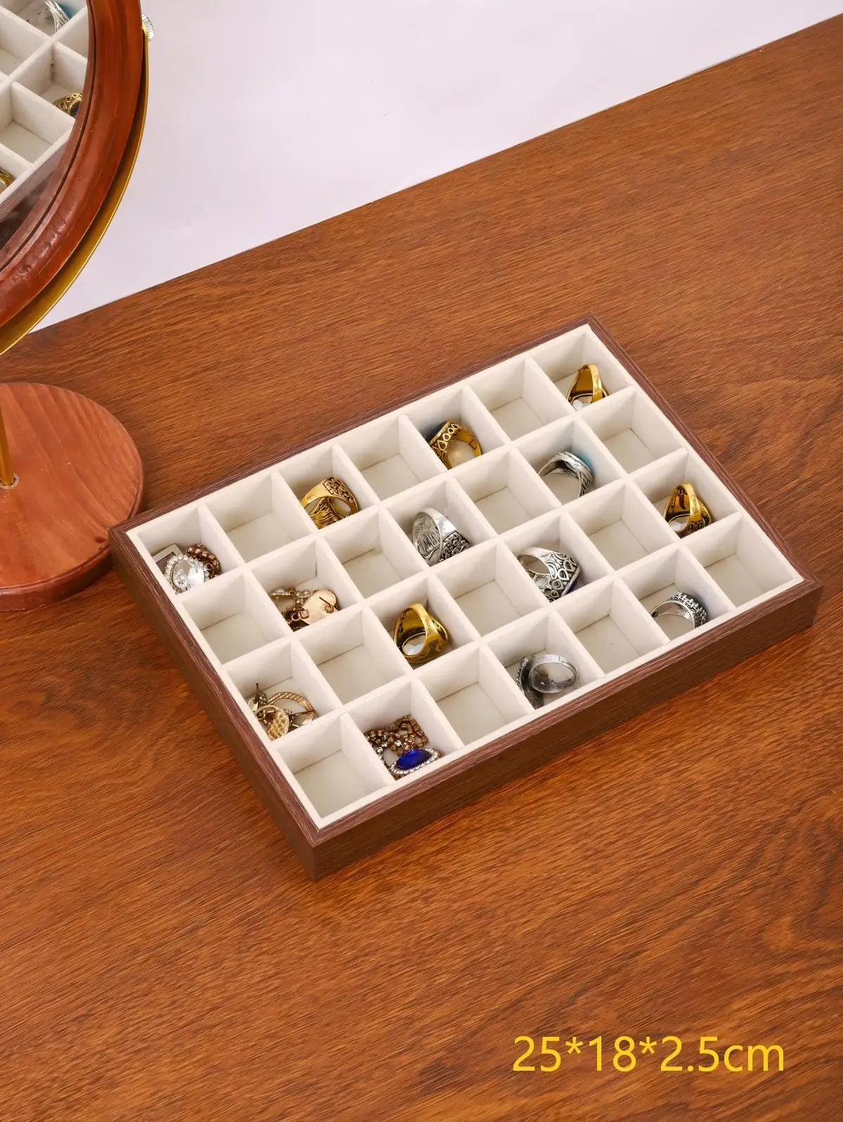 Multi-layer Wooden Jewelry Box