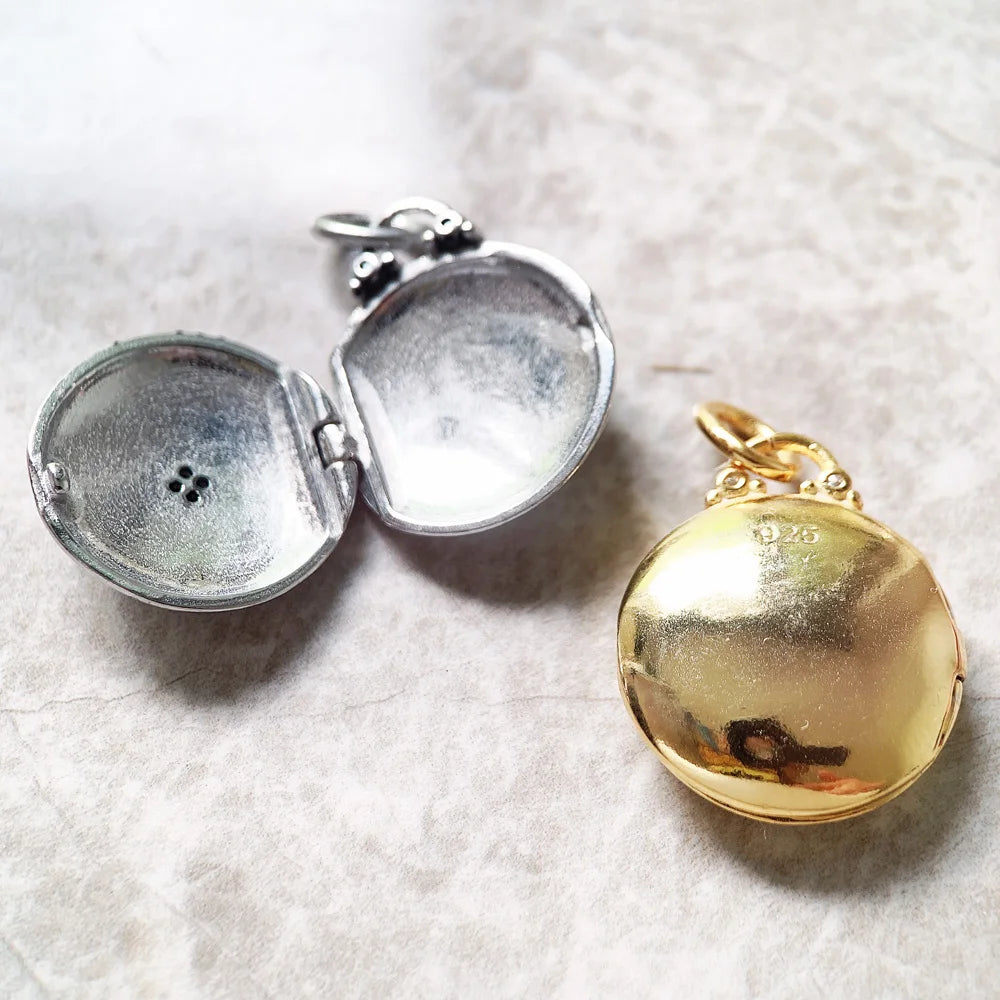 925 Sterling Silver Star Locket Pendant for Men and Women