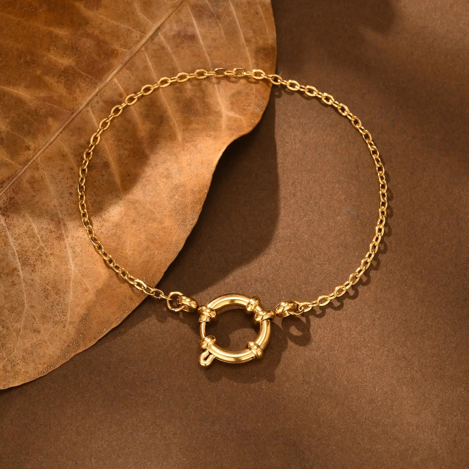 Gold Color Stainless Steel Chain Bracelet for Women