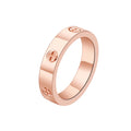 Stainless Steel Cross Ring with Zircon Love for Couples