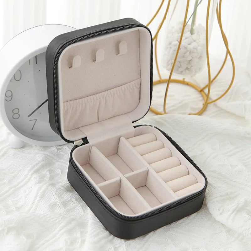 Single Layer Leather Jewelry Box