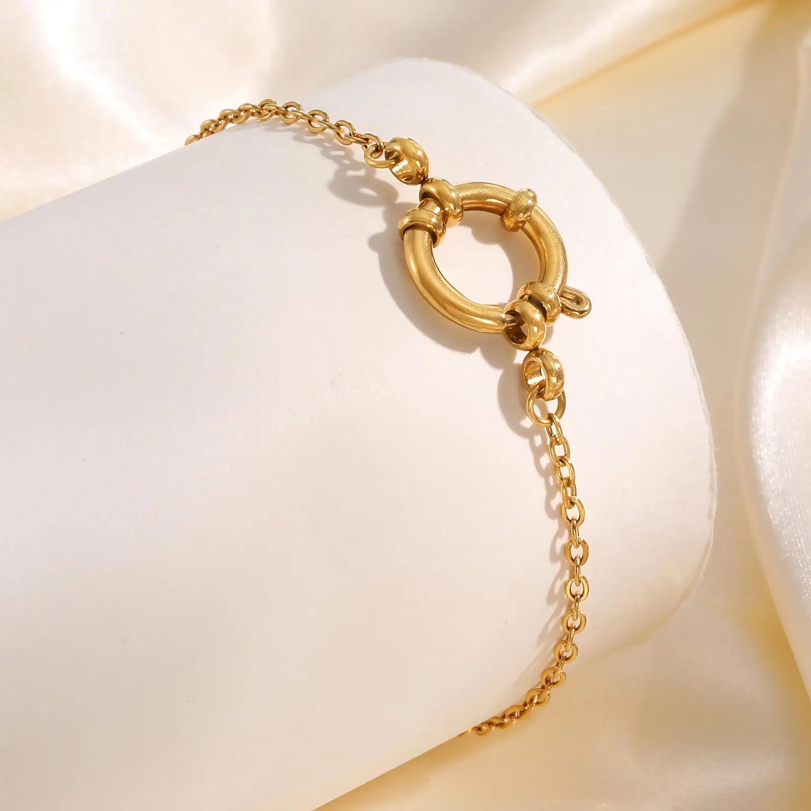 Gold Color Stainless Steel Chain Bracelet for Women