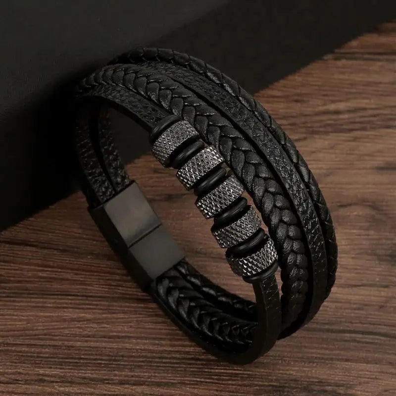 Leather Multi-layer Charm Bracelet for Women