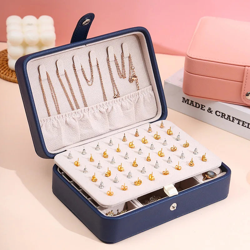 Leather Jewelry Box Organizer