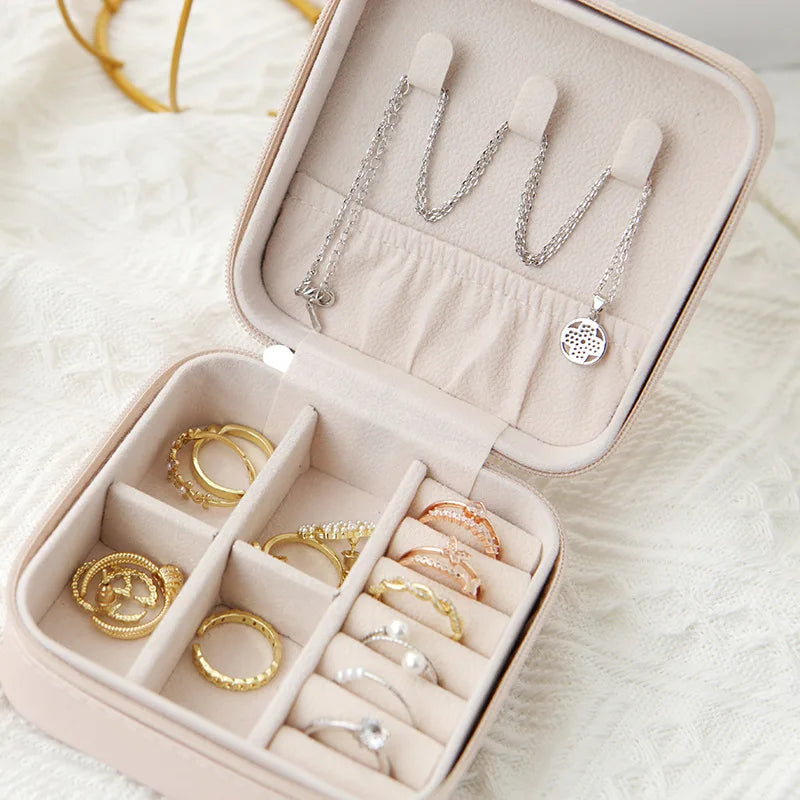 Single Layer Leather Jewelry Box