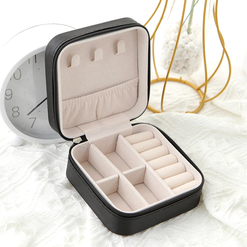 Single Layer Leather Jewelry Box