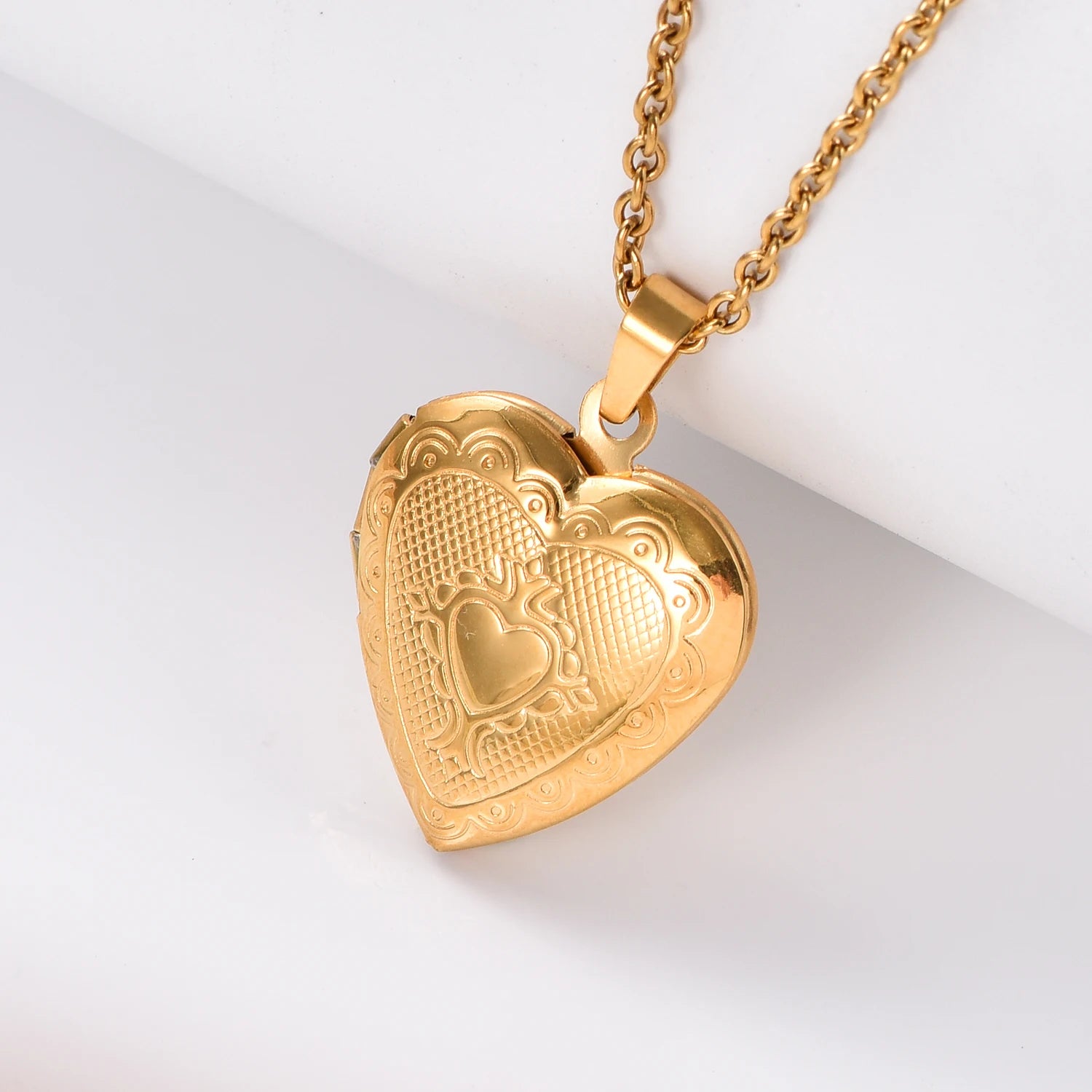 Love Heart Stainless Steel Pendant Necklace by HODARL
