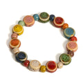 Ceramic Beaded Bracelet with Starfish and Seashells for Women