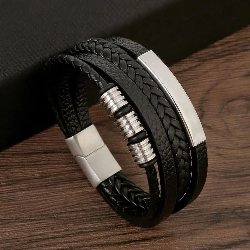 Leather Multi-layer Charm Bracelet for Women