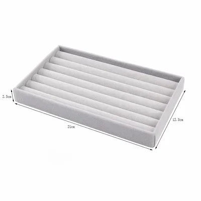 Velvet Jewelry Display Tray Case