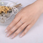 Moissanite D Color Round Cut Wedding Ring 925 Sterling Silver