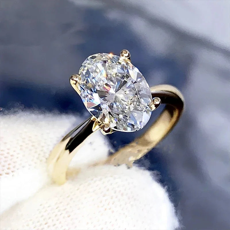 Moissanite Diamond Ring for Women in 925 Silver - PureNew