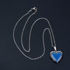 Heart Shape Color Changing Mood Locket Necklace Stainless Steel