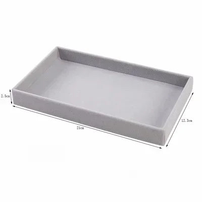 Velvet Jewelry Display Tray Case