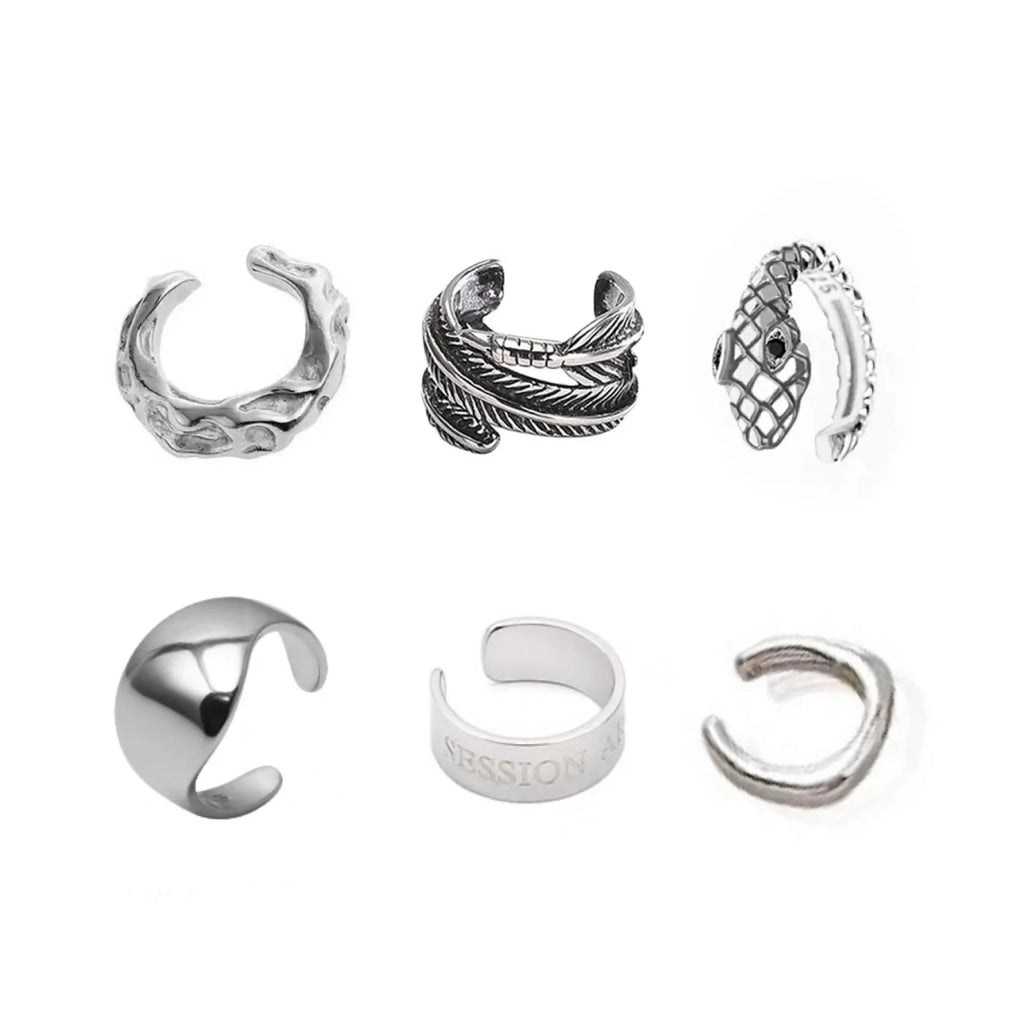 Stainless Steel Clip Earrings for Men and Women Trendy Jewelry