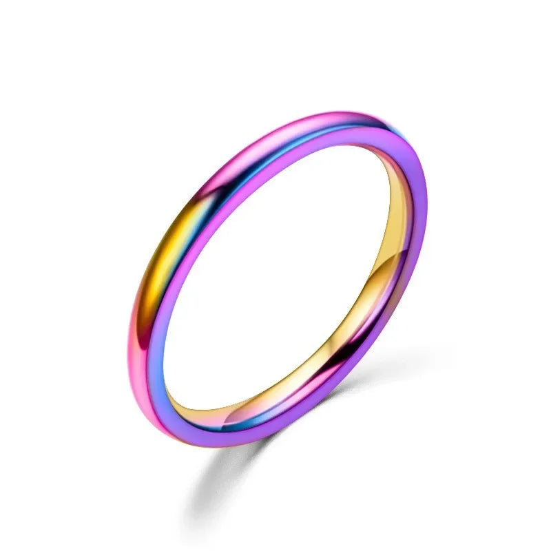 Titanium Wedding Rings for Women and Men - High Polished