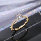 Eternity Wedding Band Ring for Women by Huitan