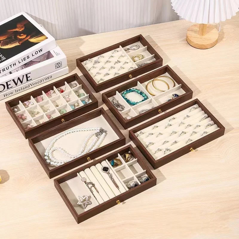 Multi-layer Wooden Jewelry Box
