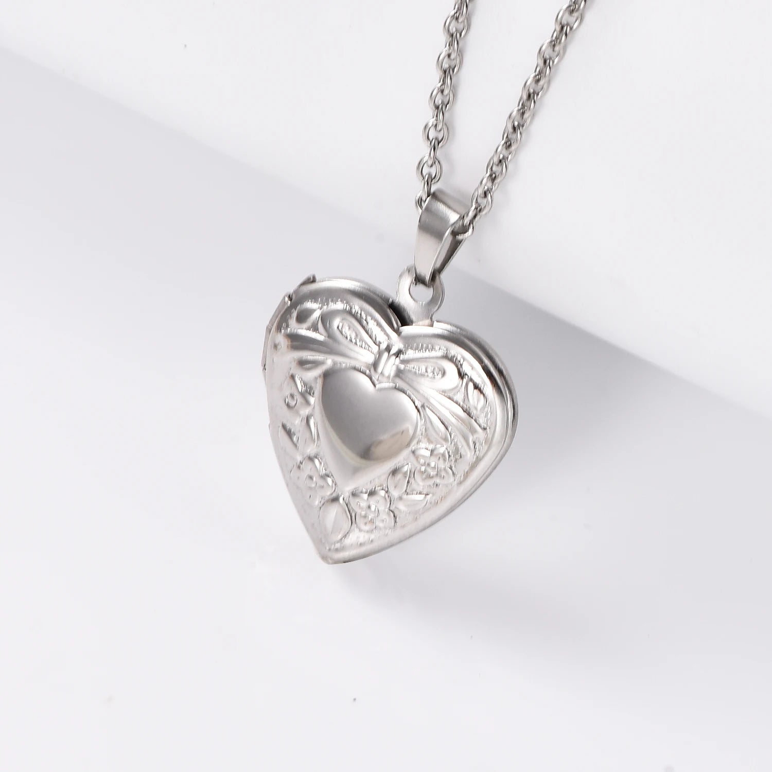 Love Heart Stainless Steel Pendant Necklace by HODARL