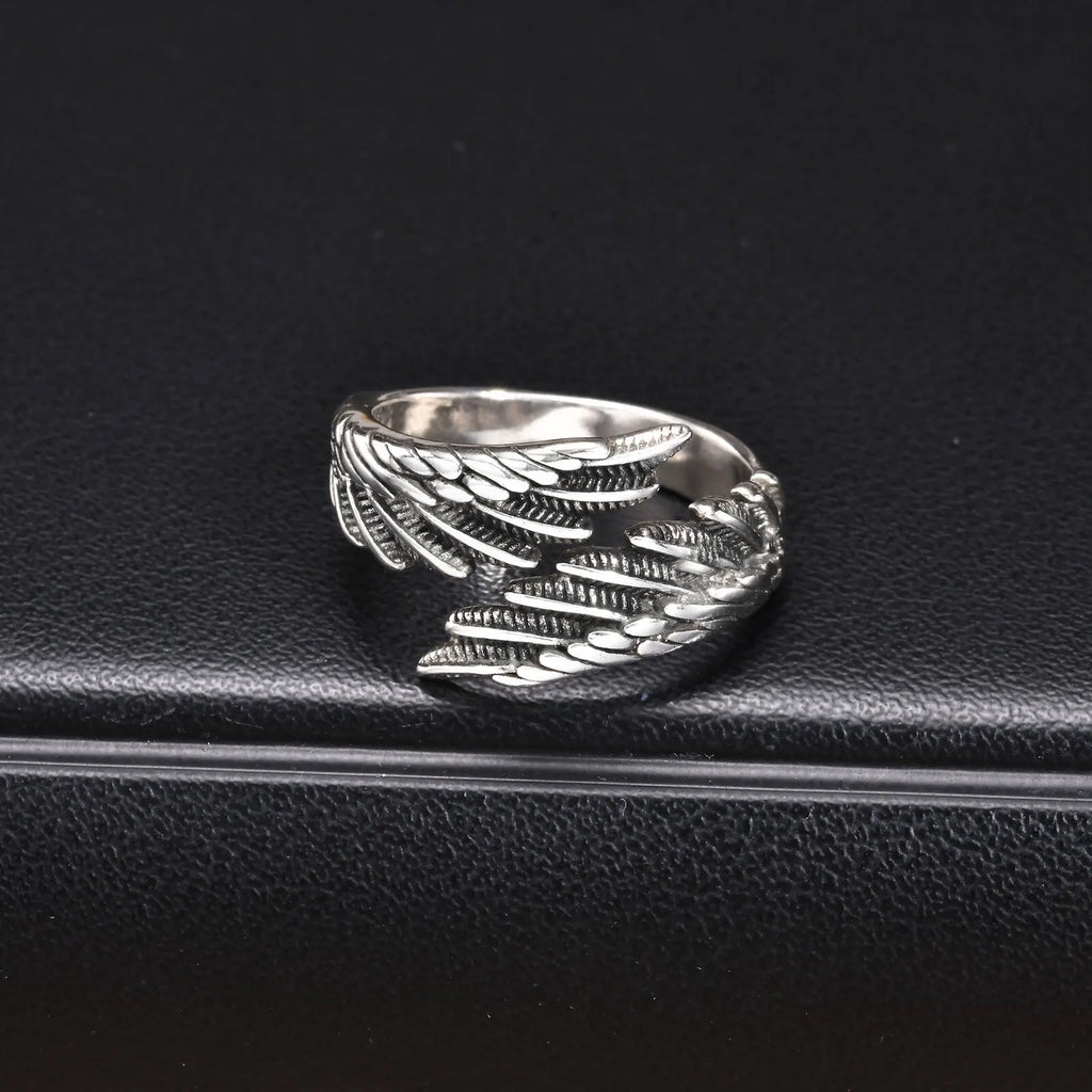 Wing Ring Vnox Adjustable Open Ring for Men