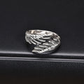 Wing Ring Vnox Adjustable Open Ring for Men
