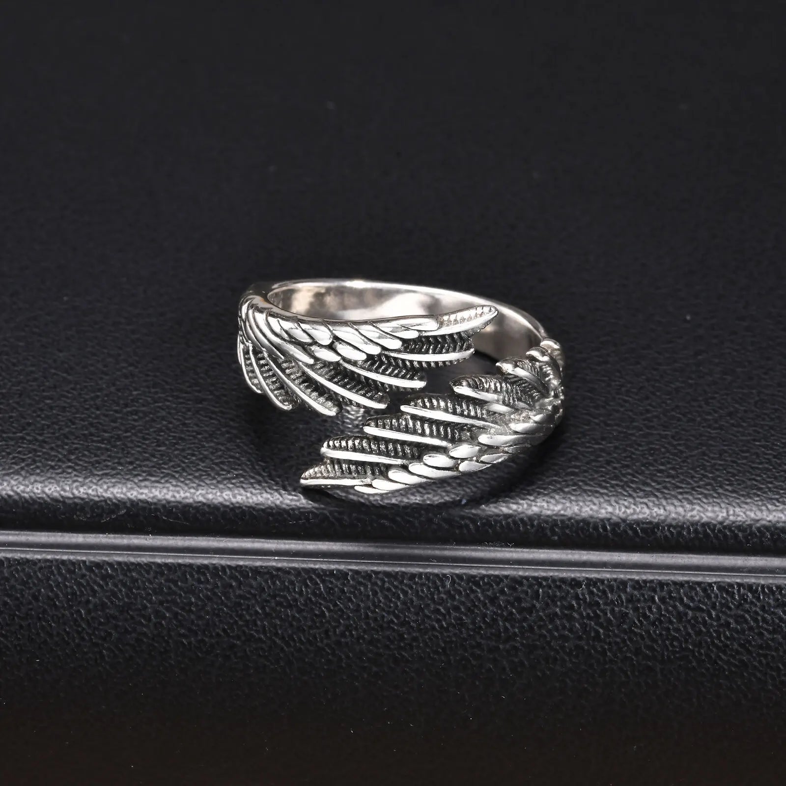 Wing Ring Vnox Adjustable Open Ring for Men