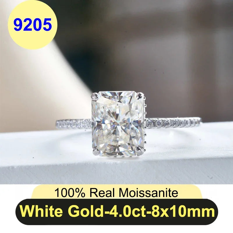 Moissanite Diamond Ring for Women in 925 Silver - PureNew
