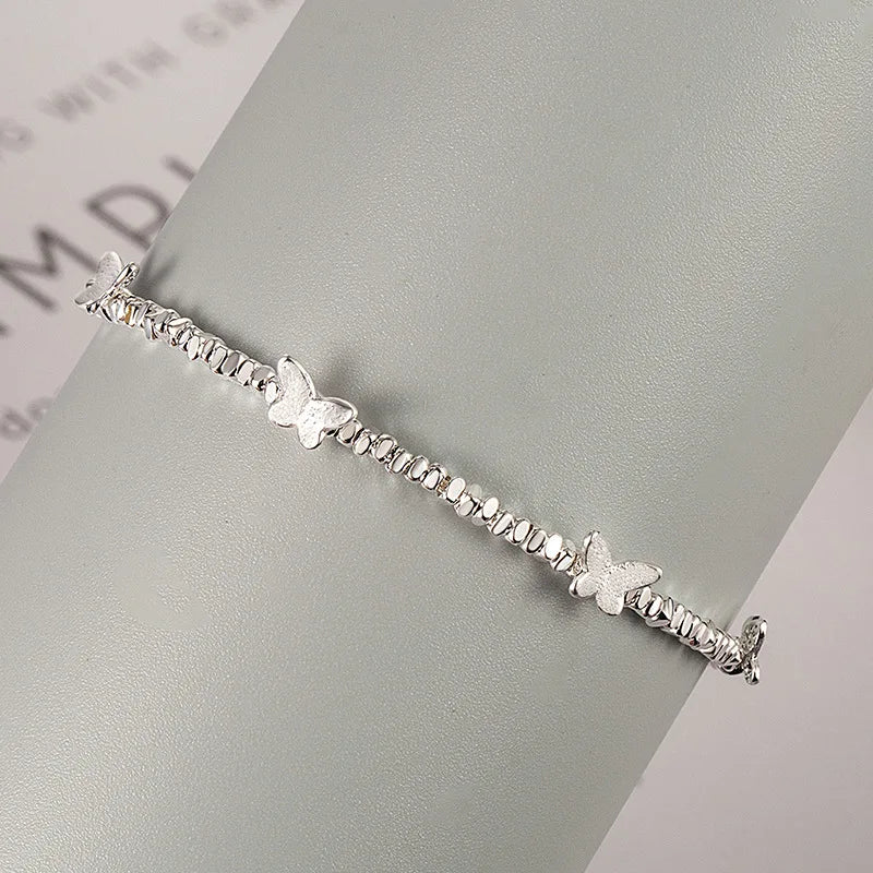 Sterling Silver Butterfly Bracelet by Ventfille for Girls