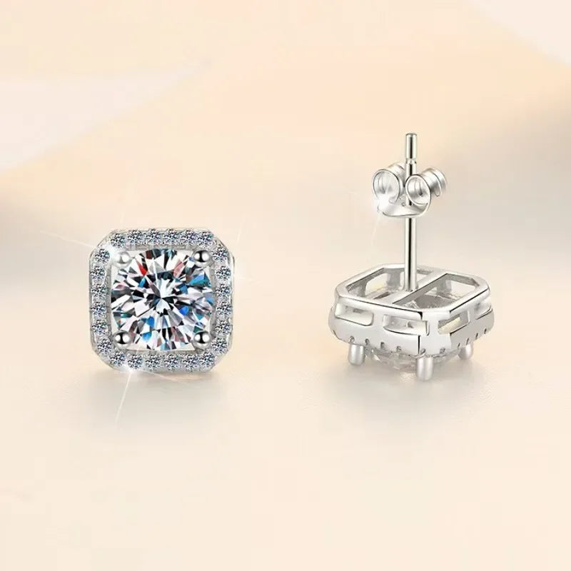 Mosite Square Stud Earrings for Women - Fashion Jewelry