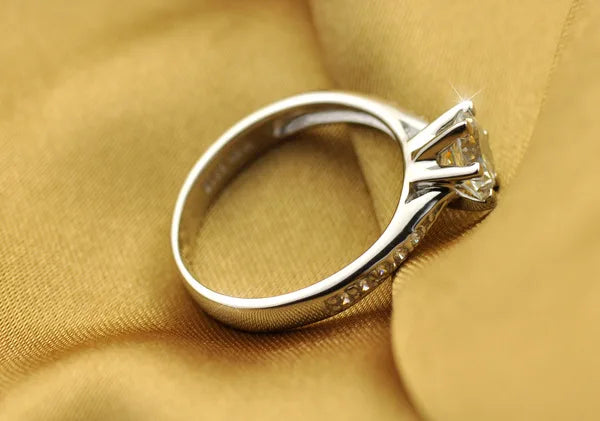 925 Sterling Silver Classic Ring for Women with Tourmaline