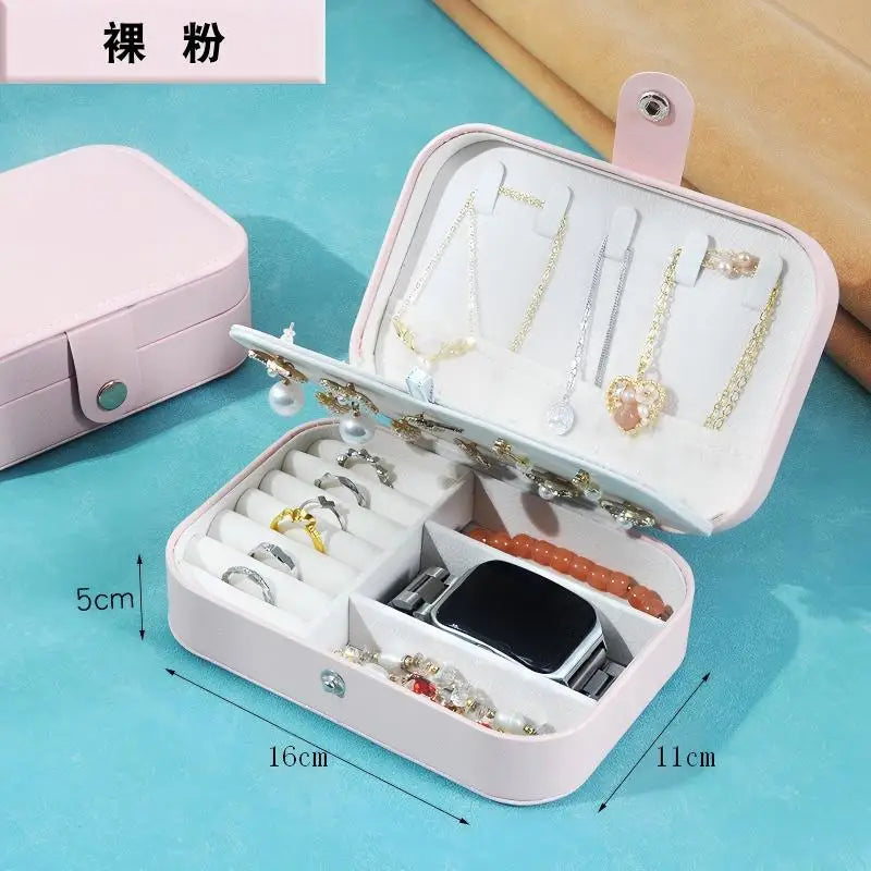 Leather Jewelry Box Organizer